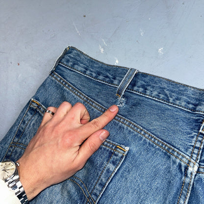 Levis 501 Vintage 90s XX Straight Leg Jeans Y2K Med Wash 42x30 Act 42x31