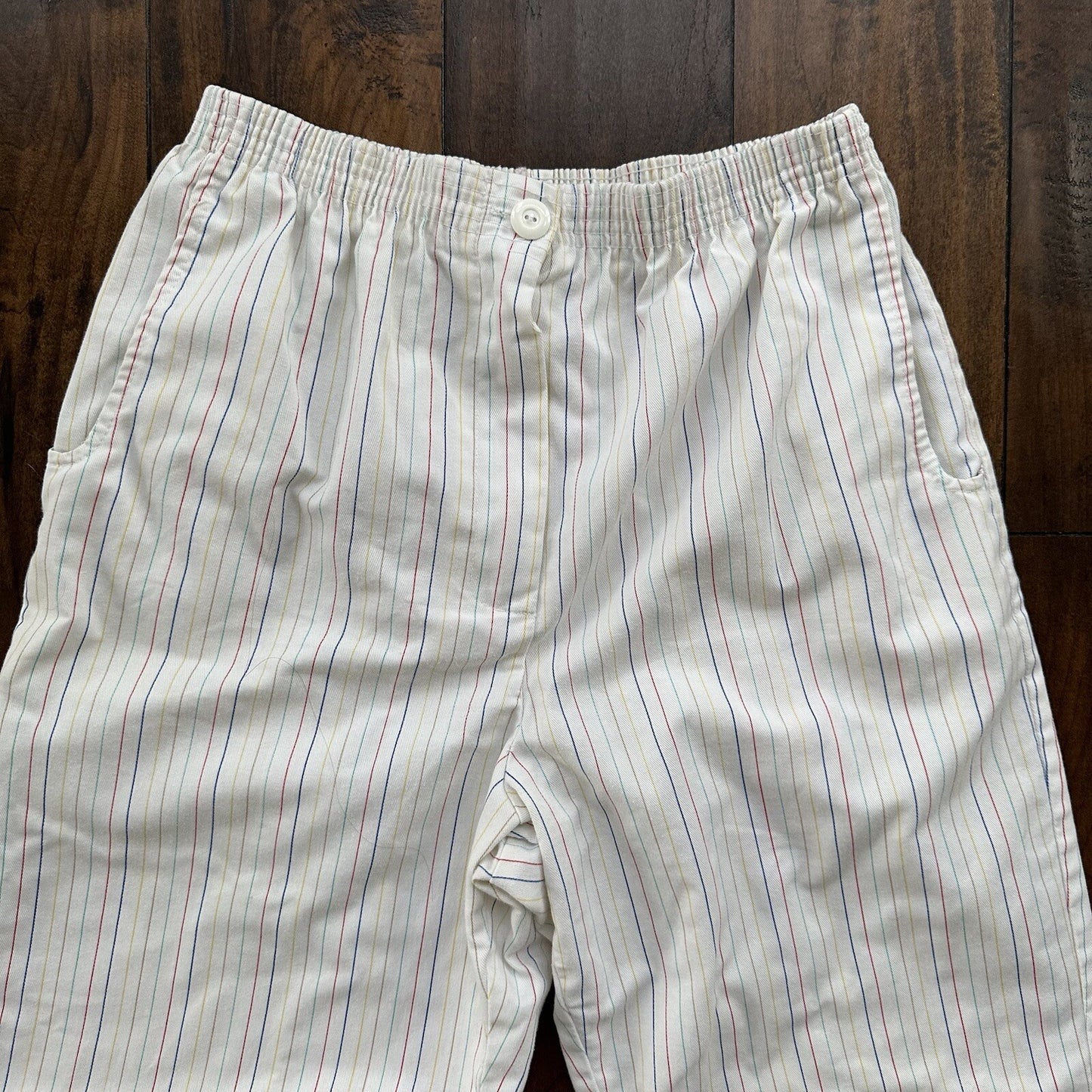 Rainbow Stripes Trader Bay Pants Relaxed Chino Chill Rockabilly 70s 80s Party