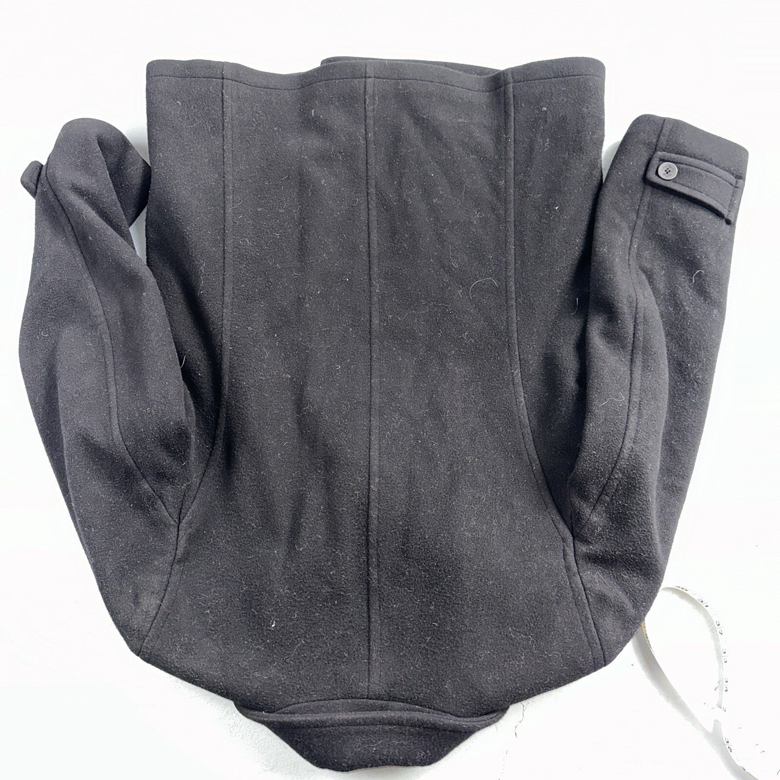 LL Bean Blue 100% Wool Pea Coat 3M Thinsulate Double Breasted Women’s Sz 10 VTG