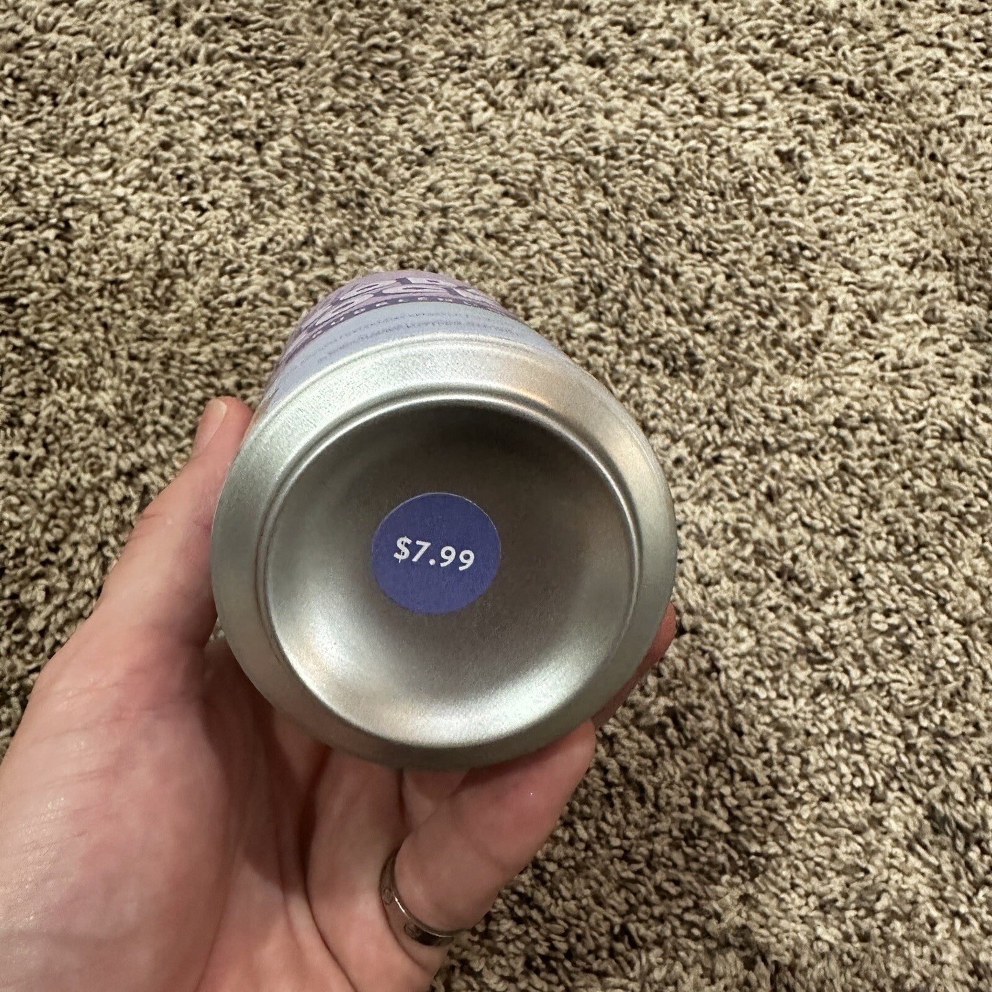 Soda Logo Crew Socks Womens 6-9 US Fun Novelty Gift Bubblegum Purple Cute NEW