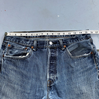Levis 501 Vintage Y2K XX Straight Leg Jeans 32x34 Med Wash 2000s Act 31x30