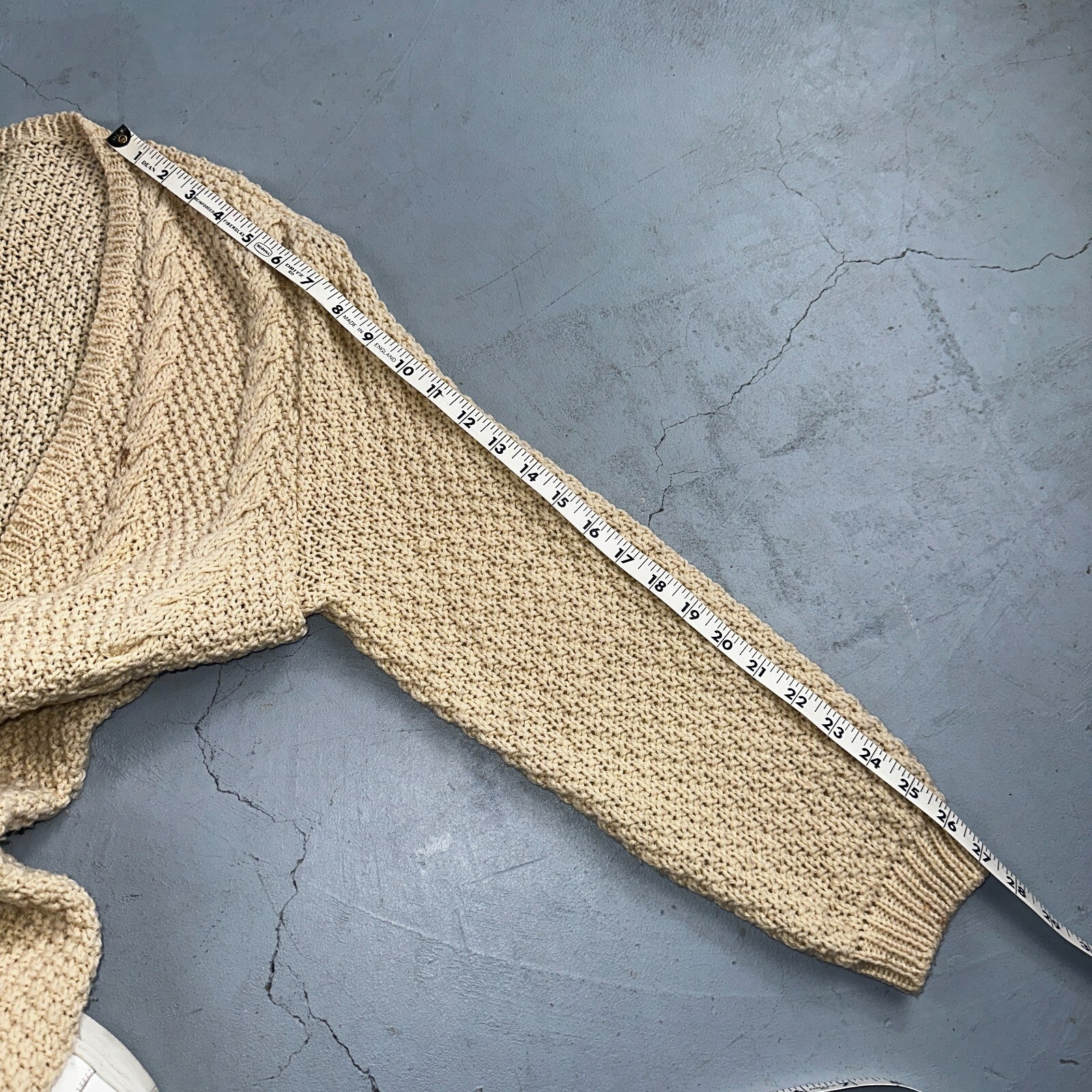 Vintage Oversized Spitalnick Neiman Marcus 100% Wool Cardigan Cable Knit Cozy