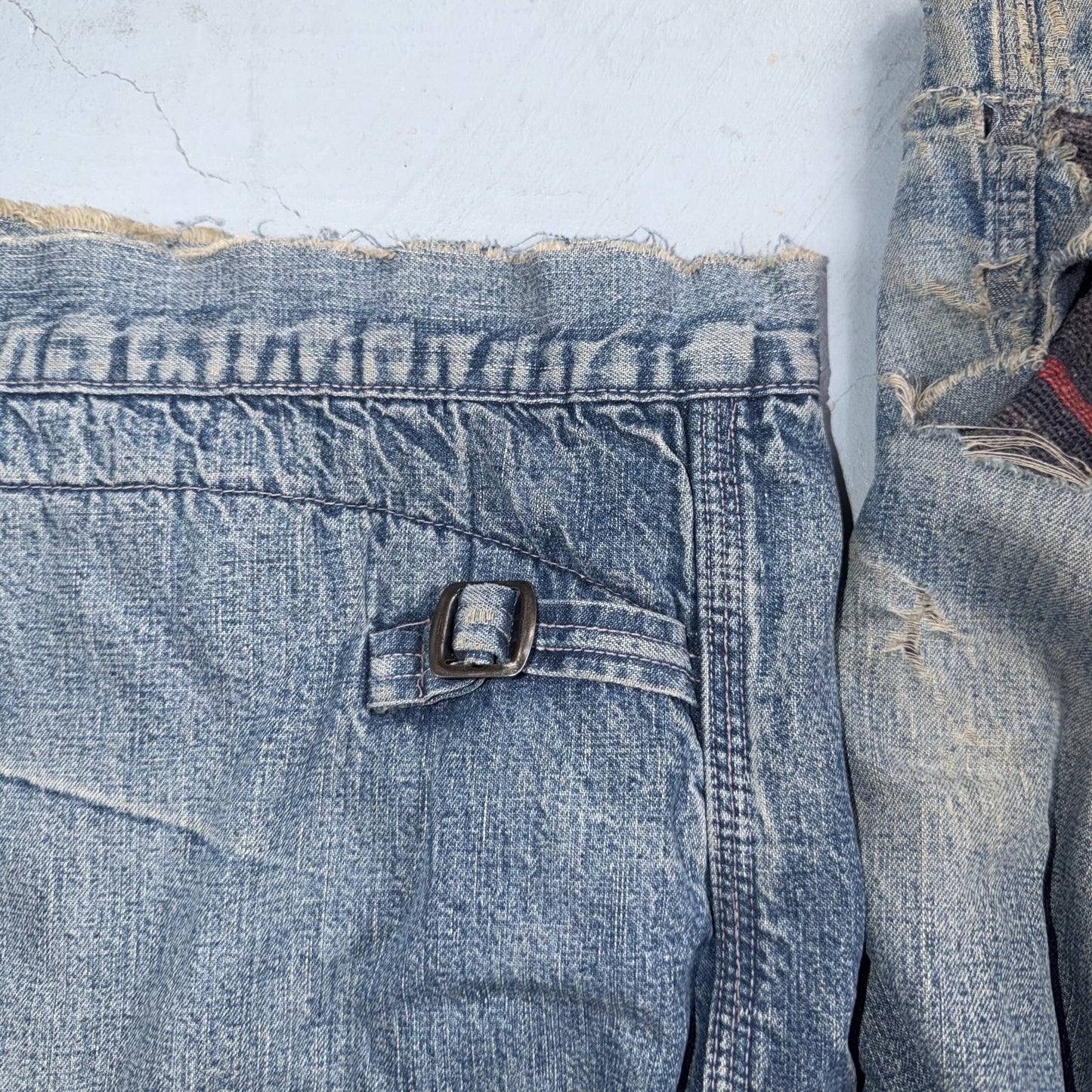 Vintage 50s 60s Hercules Blanket Lined Denim Bomber Jacket USA Coat Thrashed