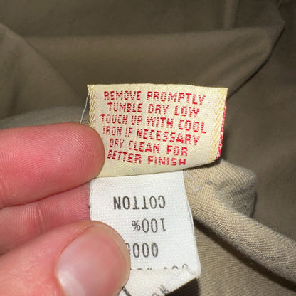 Calvin Klein VTG 90s Jacket Shirt Womens Large Button Trench Military USA Long