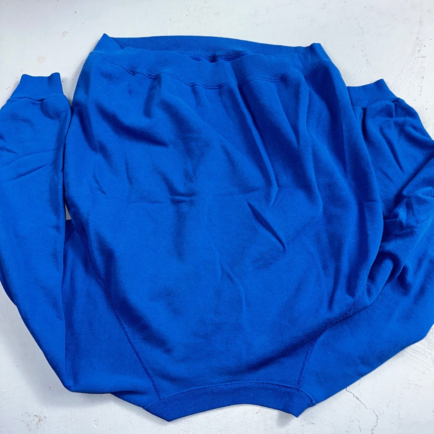 1990s VTG Hanes Sport Blank Sweatshirt XL Blue Made In USA Crewneck Basic