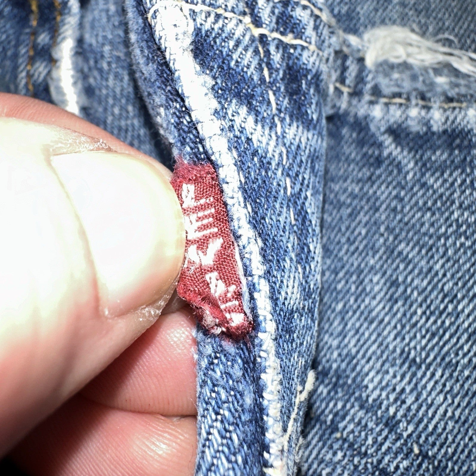 Levis 501 Big E Vintage 60s Redline Selvedge USA XX 1960s Jeans 66 Act 26x31