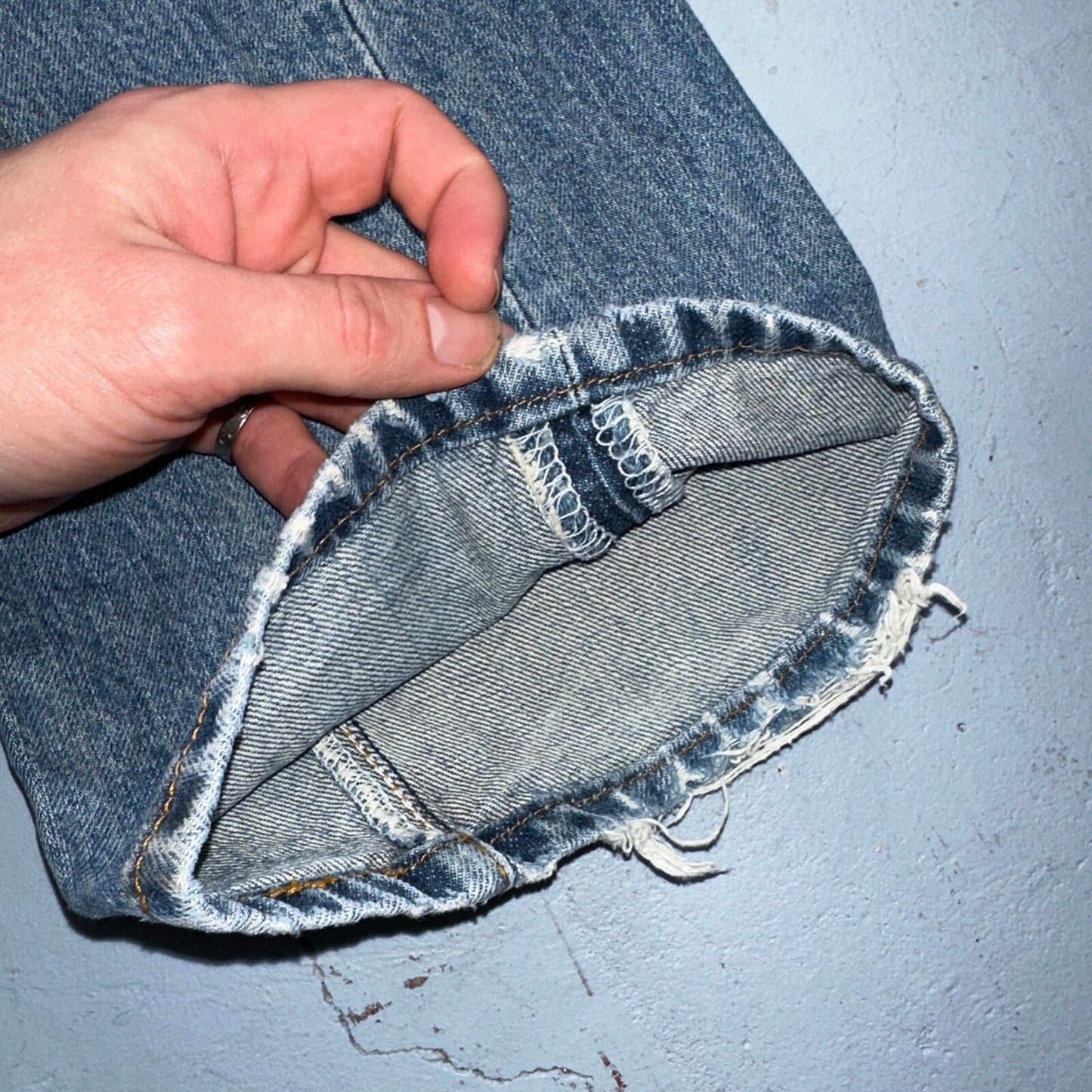 Levis 501 Vintage Y2K Mexico Straight Leg Jeans 31x32 90s Med Wash Act 30x30