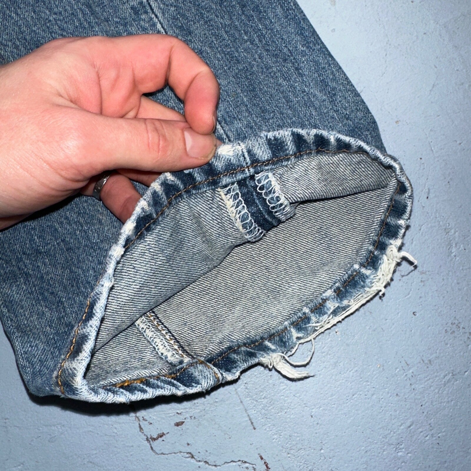 Levis 501 Vintage Y2K Mexico Straight Leg Jeans 31x32 90s Med Wash Act 30x30