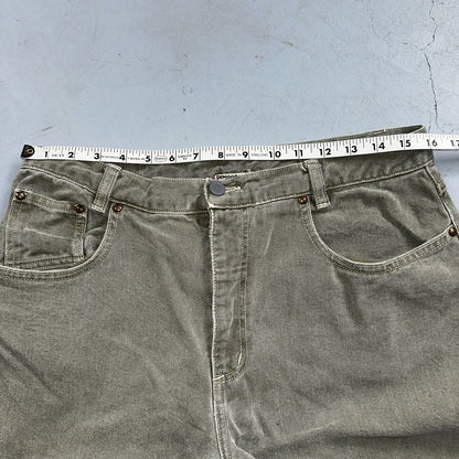 Democracy Jeans Womens 16 Green Denim Pants Banana Republic VTG USA High Rise