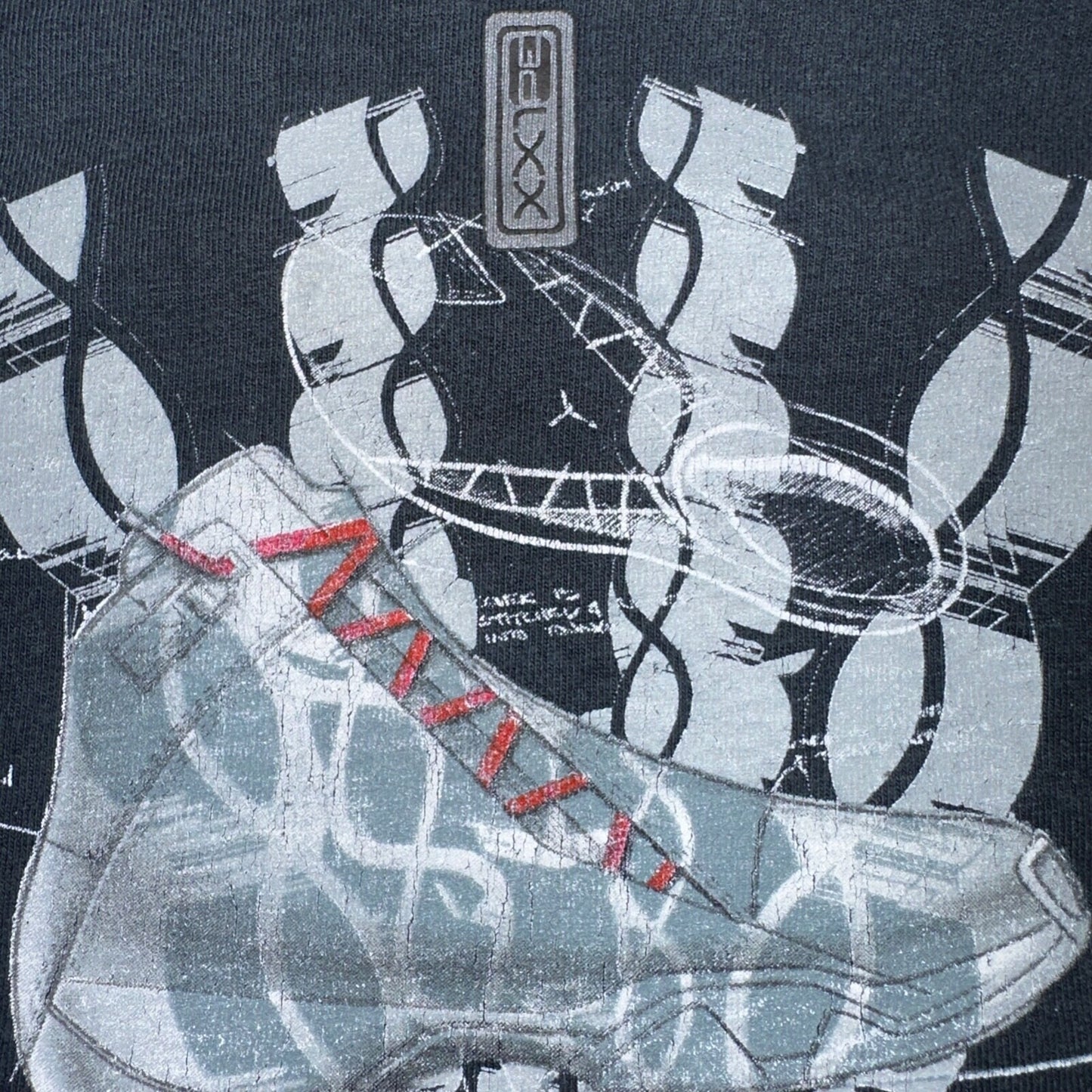 Nike Air Jordan 21 VTG T Shirt 2XL 2006 Y2K Promo Sole Shoe Basketball