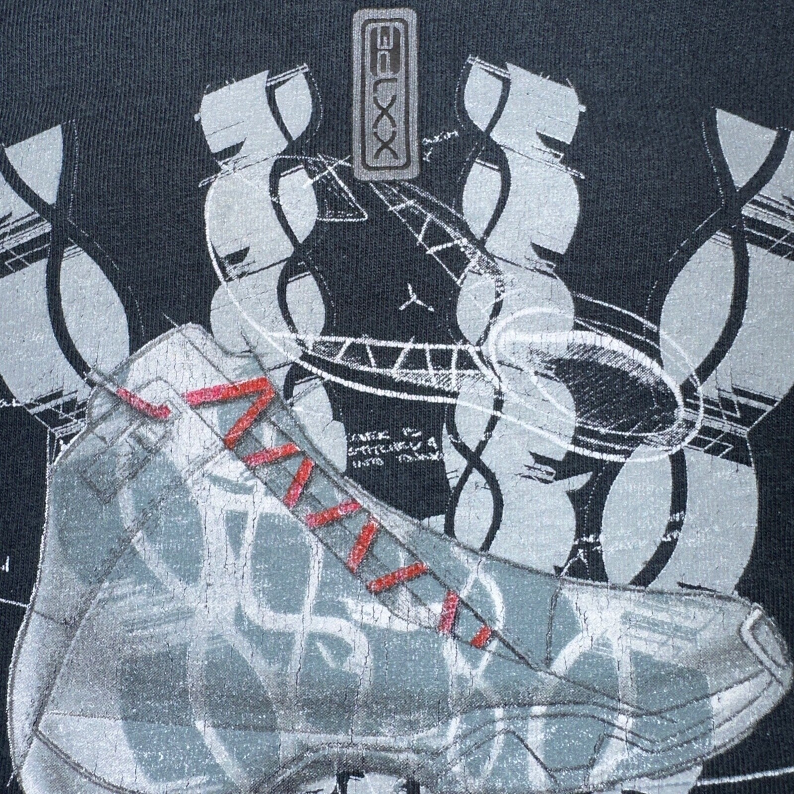 Nike Air Jordan 21 VTG T Shirt 2XL 2006 Y2K Promo Sole Shoe Basketball