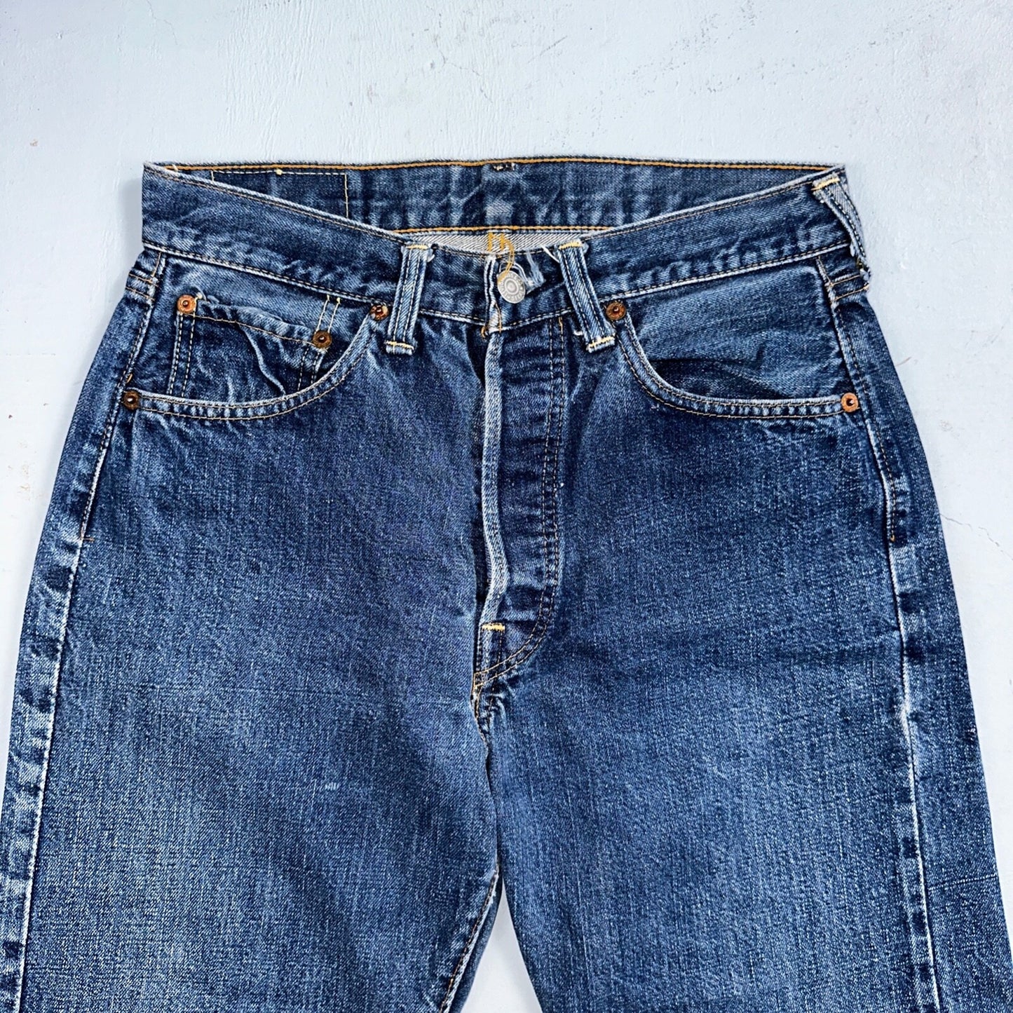 Levis 501 Big E Vintage 60s Redline Selvedge USA XX 1960s Jeans SKINNY Act 27X26