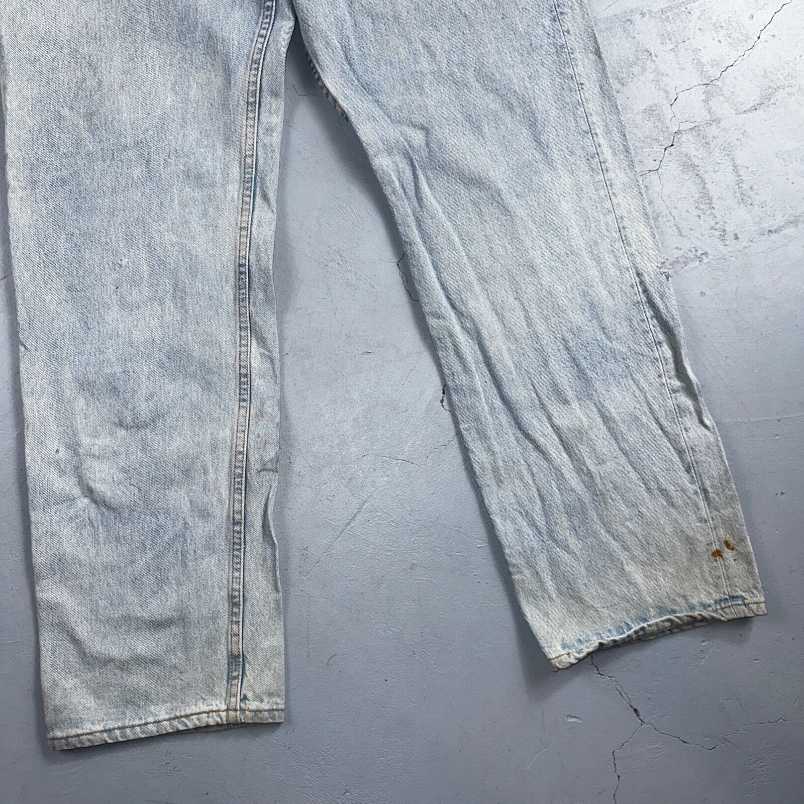 Levis 501 Vintage 90s USA XX Straight Leg Jeans Blue Light Wash 40x32 Act 38x31