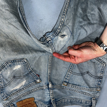 Levis 501 Vintage 90s USA XX Straight Leg Jeans Blue Custom Love 36x34 Act 33x32