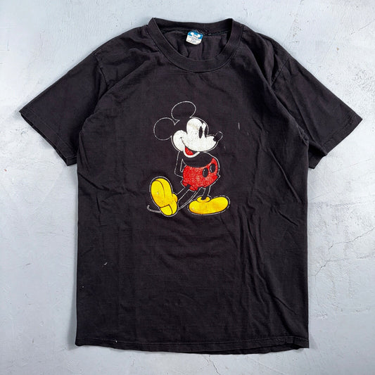 Disney Mickey Mouse 90s VTG T Shirt Faded Black Single Stitch Graphic XL Classic