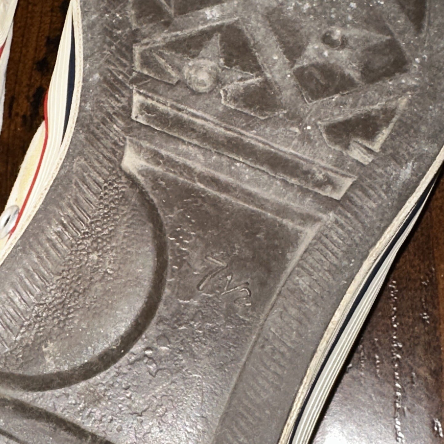 Vintage 50s CONVERSE Chuck Taylor Star Low Blue Label 7.5 1950s 60s USA RARE