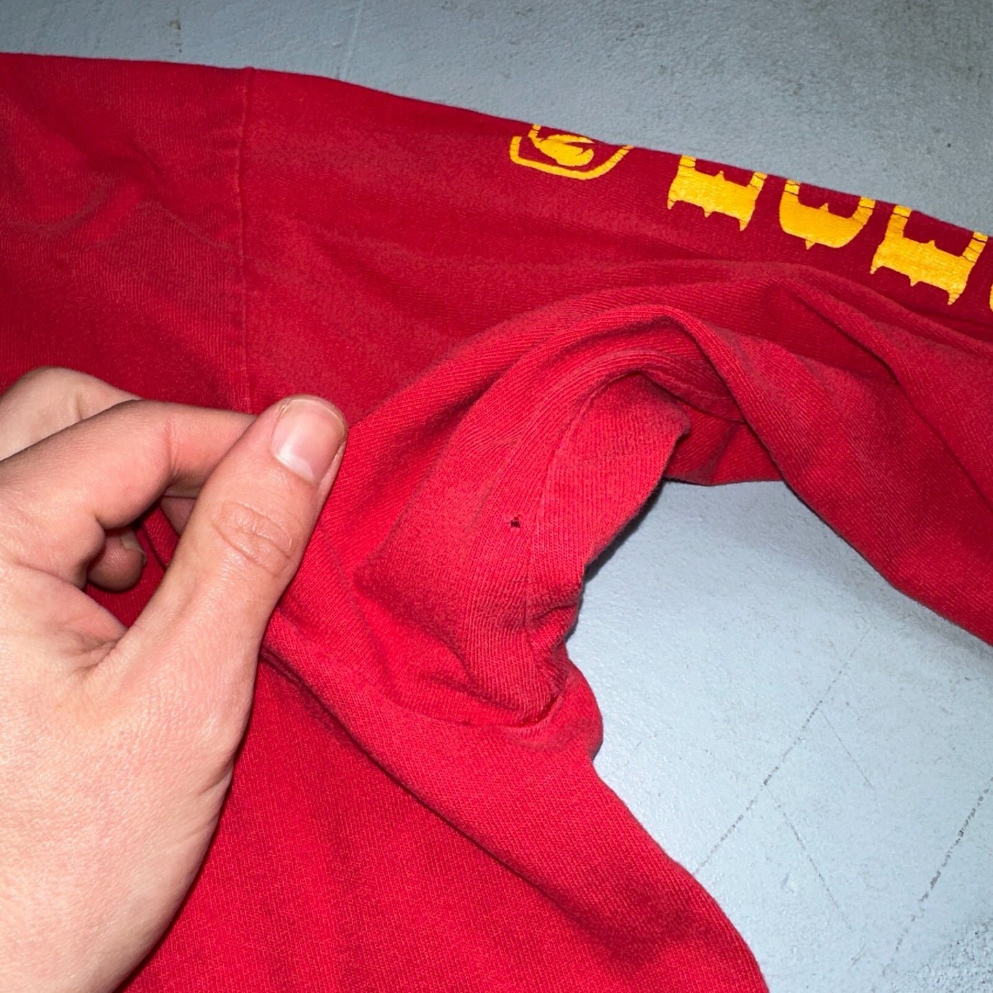 Anvil Dodge Truck 90s USA VTG T Shirt Single Stitch Red Long Sleeve Car Graphic