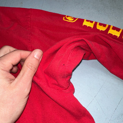 Anvil Dodge Truck 90s USA VTG T Shirt Single Stitch Red Long Sleeve Car Graphic