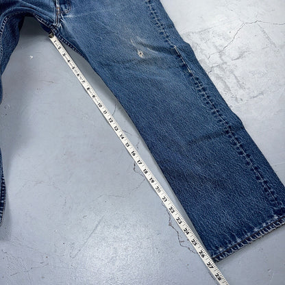 Levis 501 Vintage 90s USA XX Straight Leg Jeans Blue Med Wash 40x31 Act 36x27