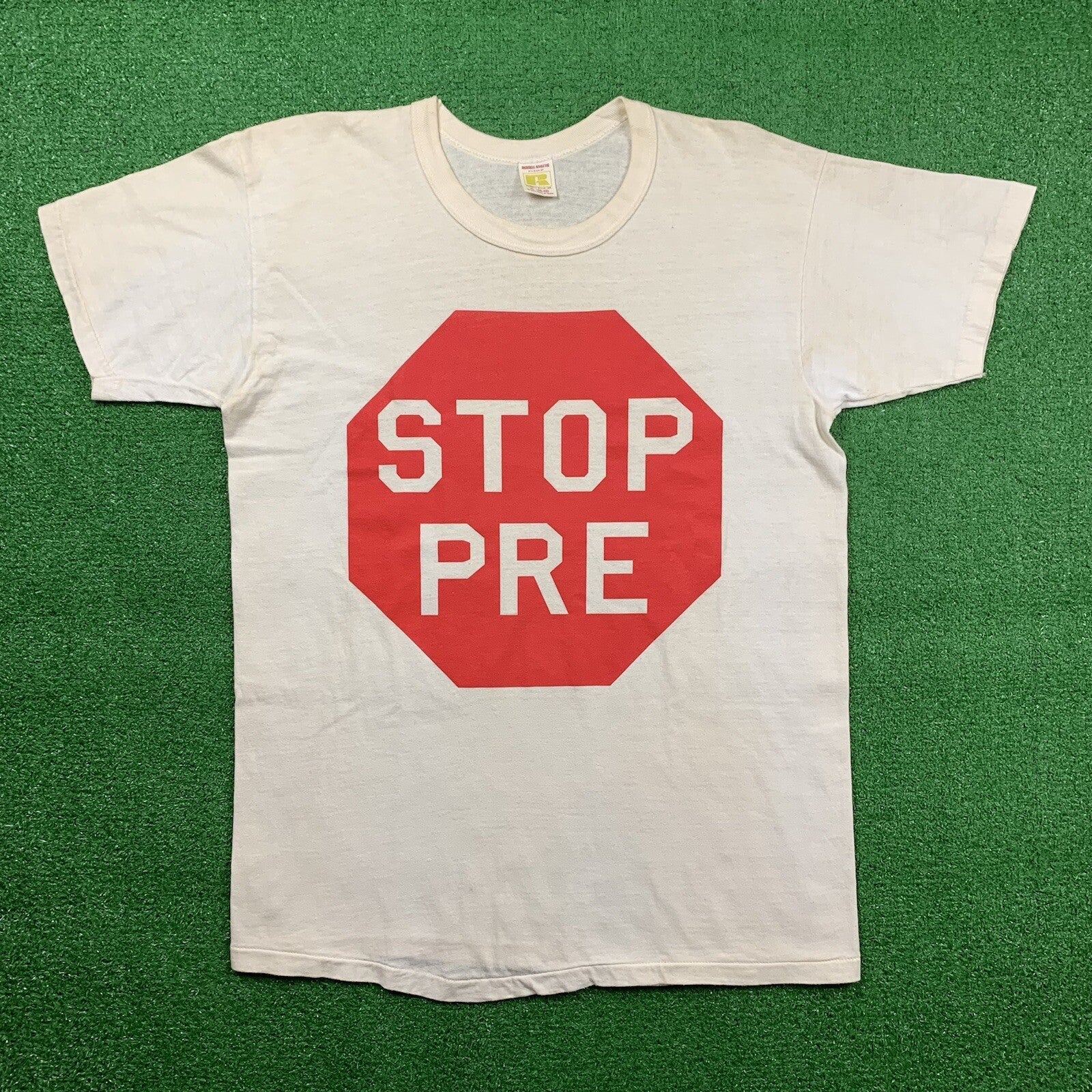STOP PRE Vintage T Shirt OG Rare Nike Geisha Rap Hike Track Prefontaine 1972 70s