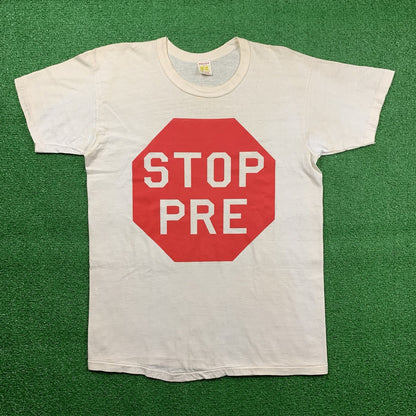 STOP PRE Vintage T Shirt OG Rare Nike Geisha Rap Hike Track Prefontaine 1972 70s