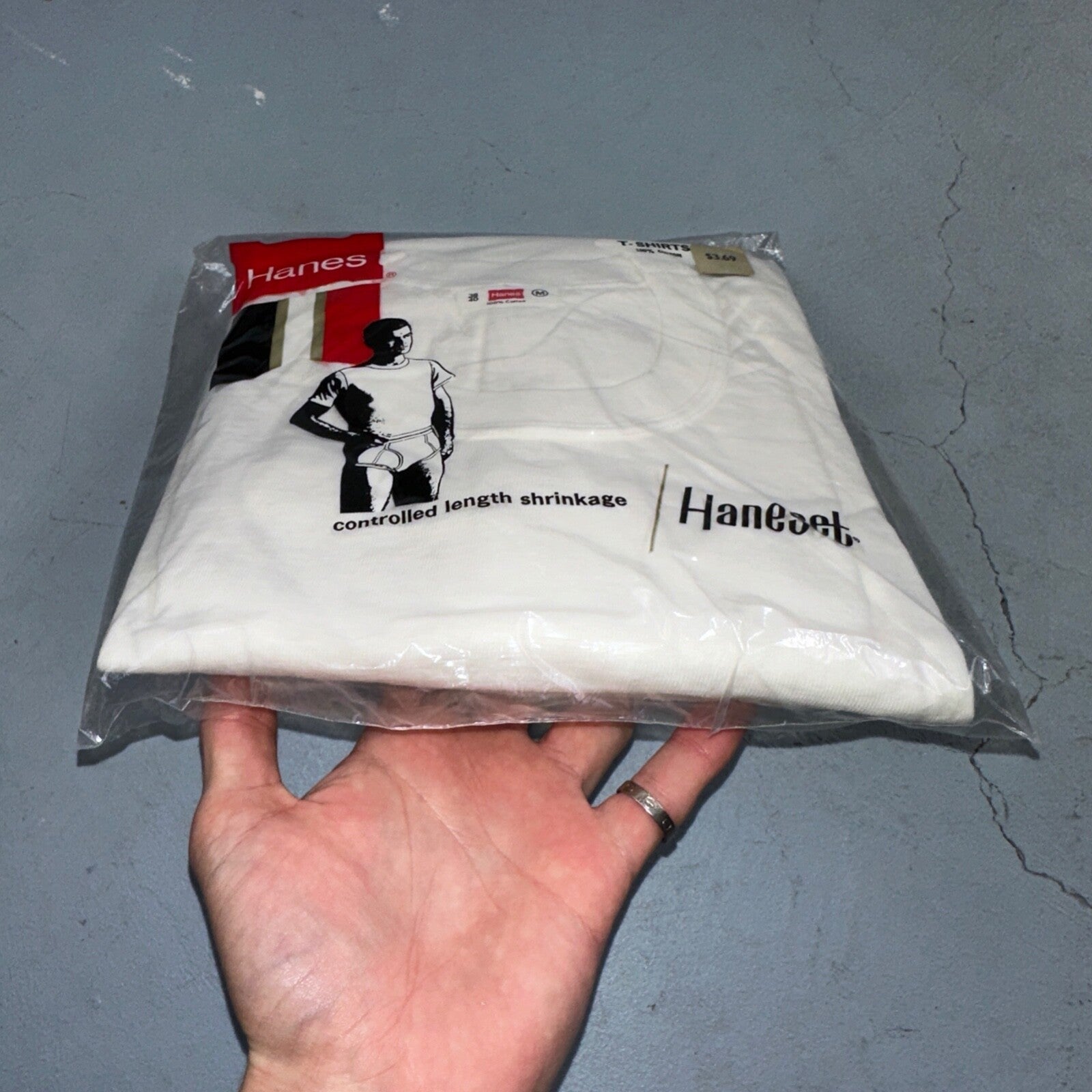 1960s Hanes Vintage White Blank T Shirt Mens Rockabilly Lot Of 3 Pack 60s 50s