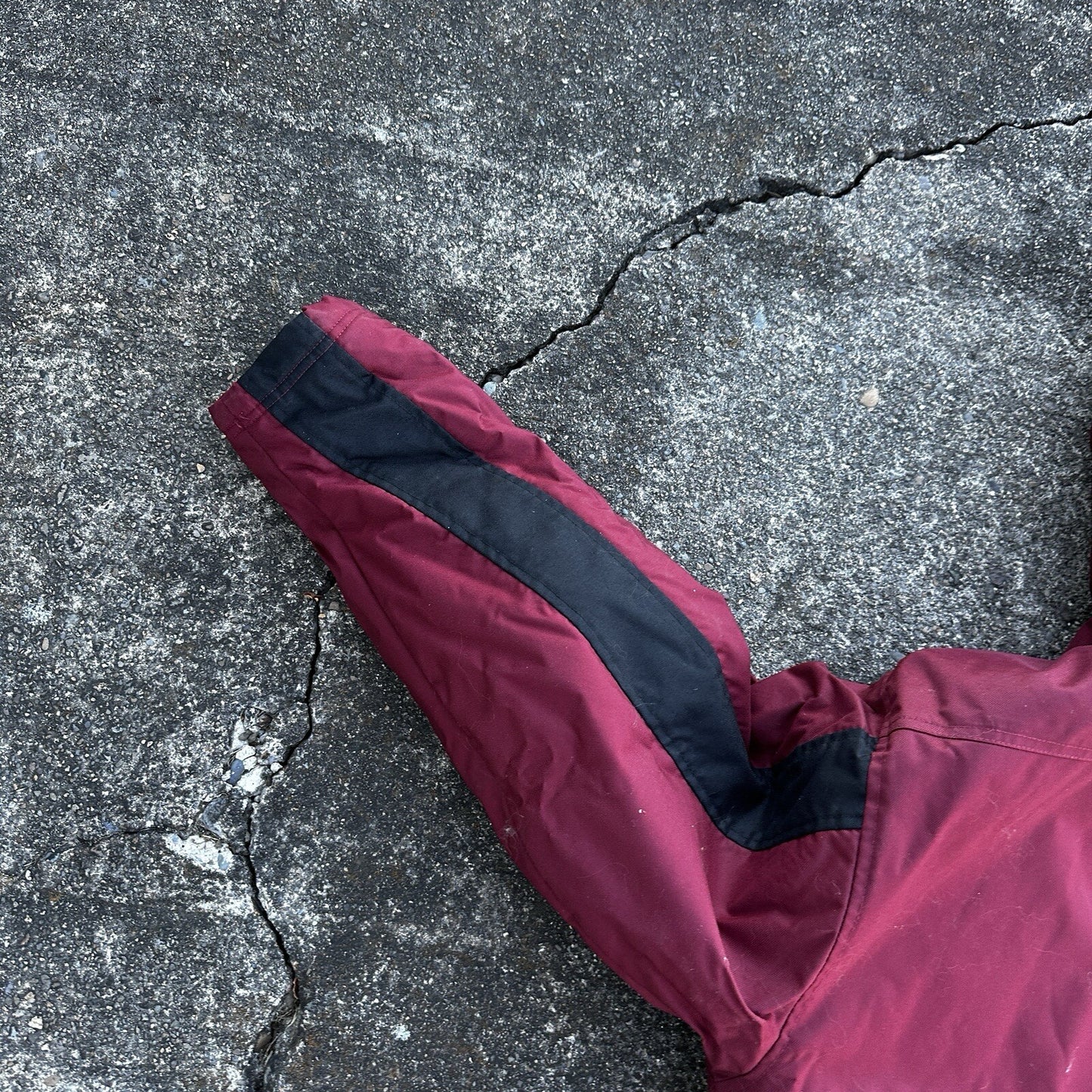 VTG 90s Nike Team Sports Logo Spellout Coat Jacket Parka Men’s M 1990s Red