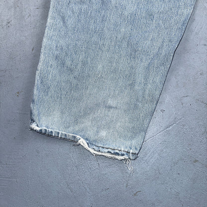 Levis 570 Jeans Mens 40x32 Blue Baggy Wide Loose Denim Pants Tapered 39x30