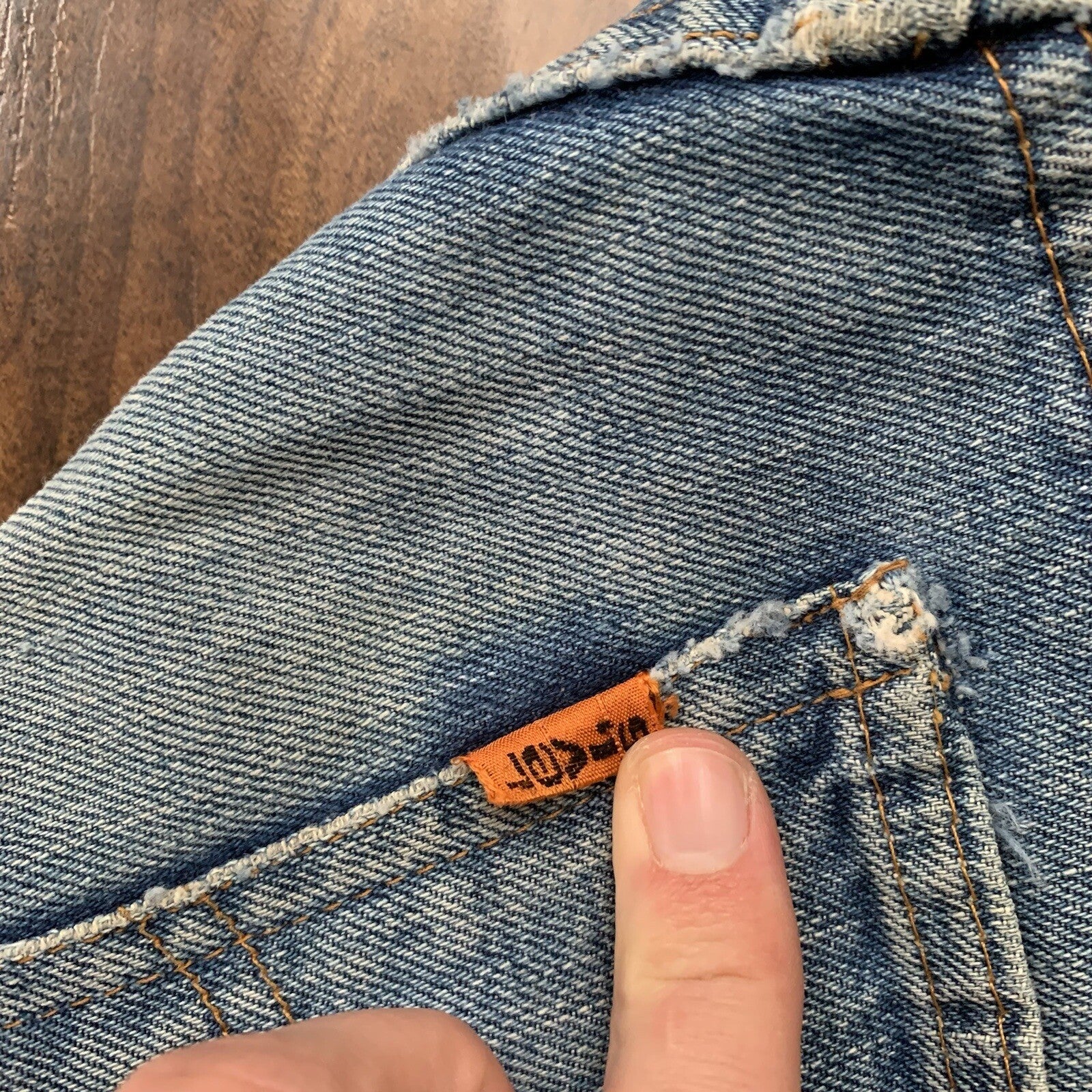 Levis 517 XX Vintage 70s Denim Jeans 501 35x31 Orange Tab Boot Cut