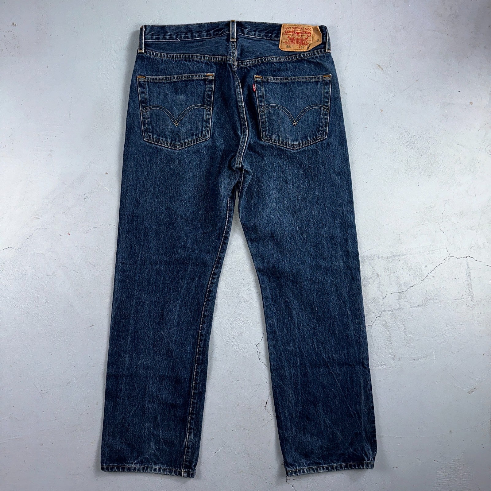 Levis 501 Vintage Y2K 90s XX Straight Leg Jeans Blue Med Wash 34X30 Act 33x30