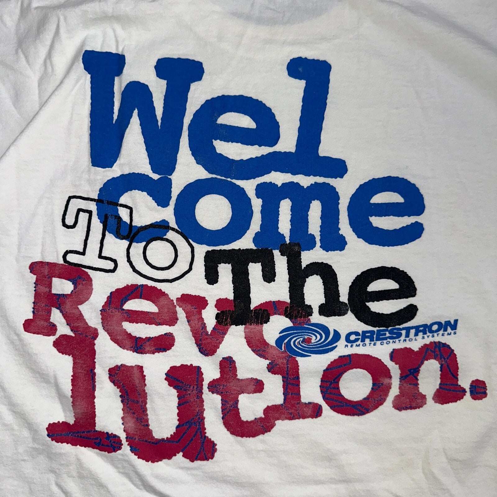 Crestron Color VTG T Shirt Remote Controller Lee Graphic Music Audio TV Promo