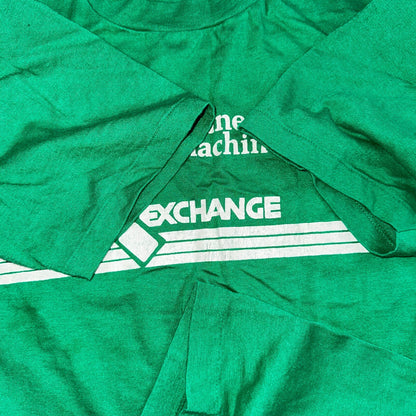 Exchange Money Hanes 80s VTG T Shirt 1980s Single Stitch Bank Machine Promo Rare