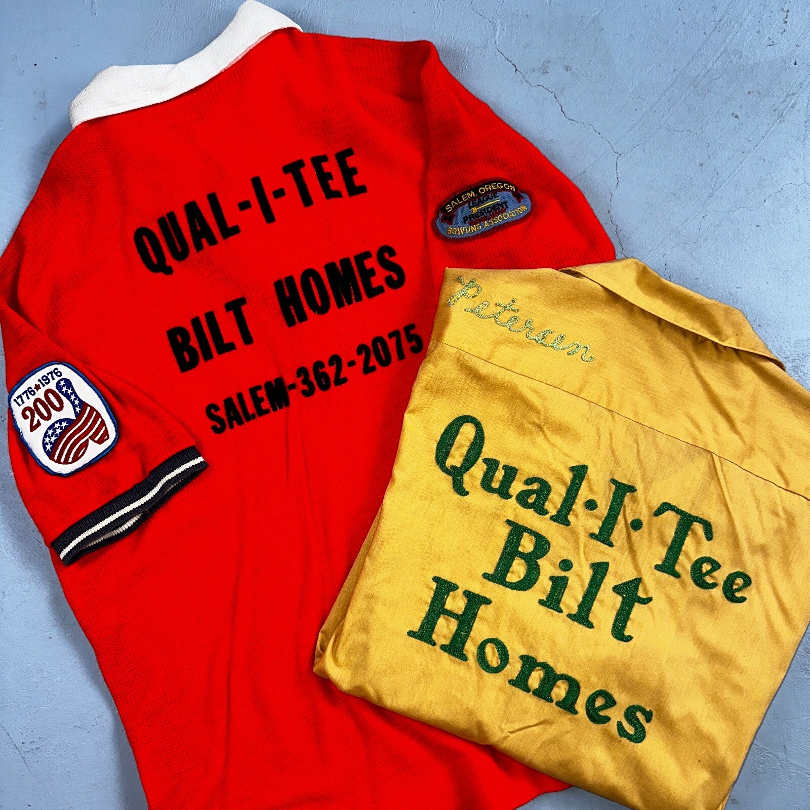 1960s Chain Stitch Bowling Shirt Nat Nast Hilton Salem Oregon 60s 70s Rockabilly