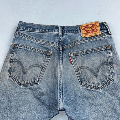 Levis 501 Vintage Y2K XX Straight Leg Jeans 90s Blue Med Wash 33x33 Act 30x30