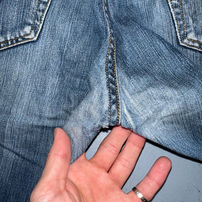 Levis 501 Y2K XX Straight Leg Jeans Blue VTG Med Wash 33x34 Act 31x29