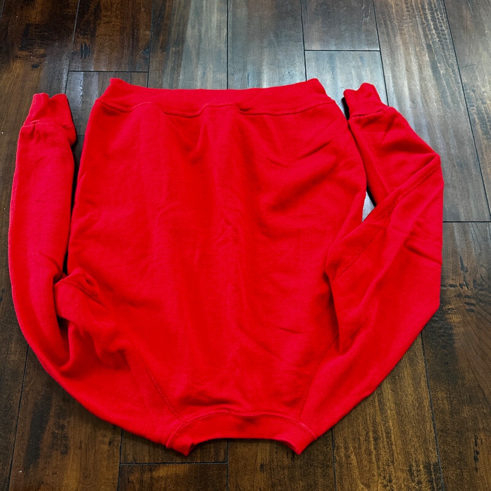 VTG 1960s Rockabilly Sweatshirt Sweater 60s 70s Blank Basic Afterhood USA Red