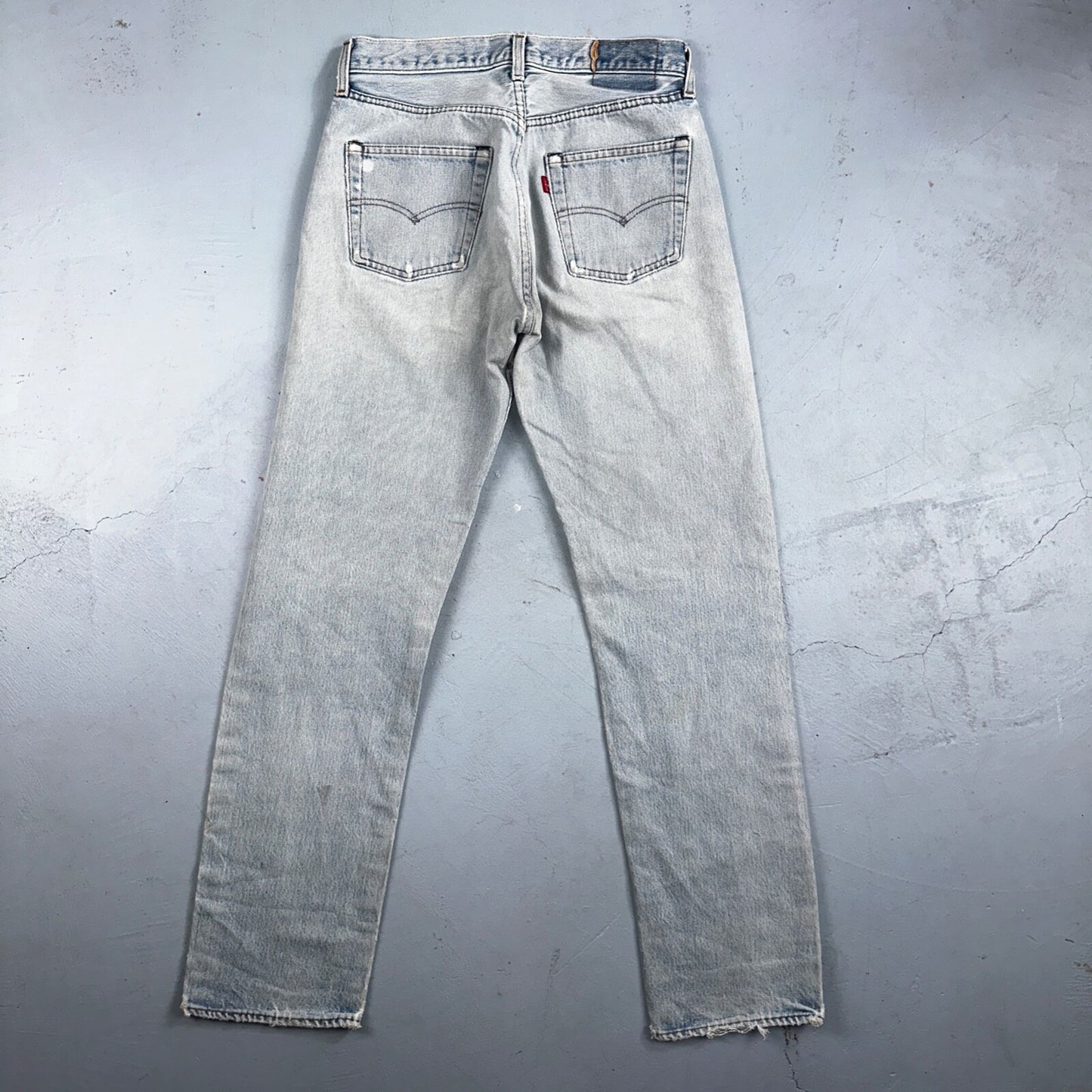 Levis 501 Vintage 80s Redline Selvedge USA XX Jeans Light Wash 66 Act 28x31