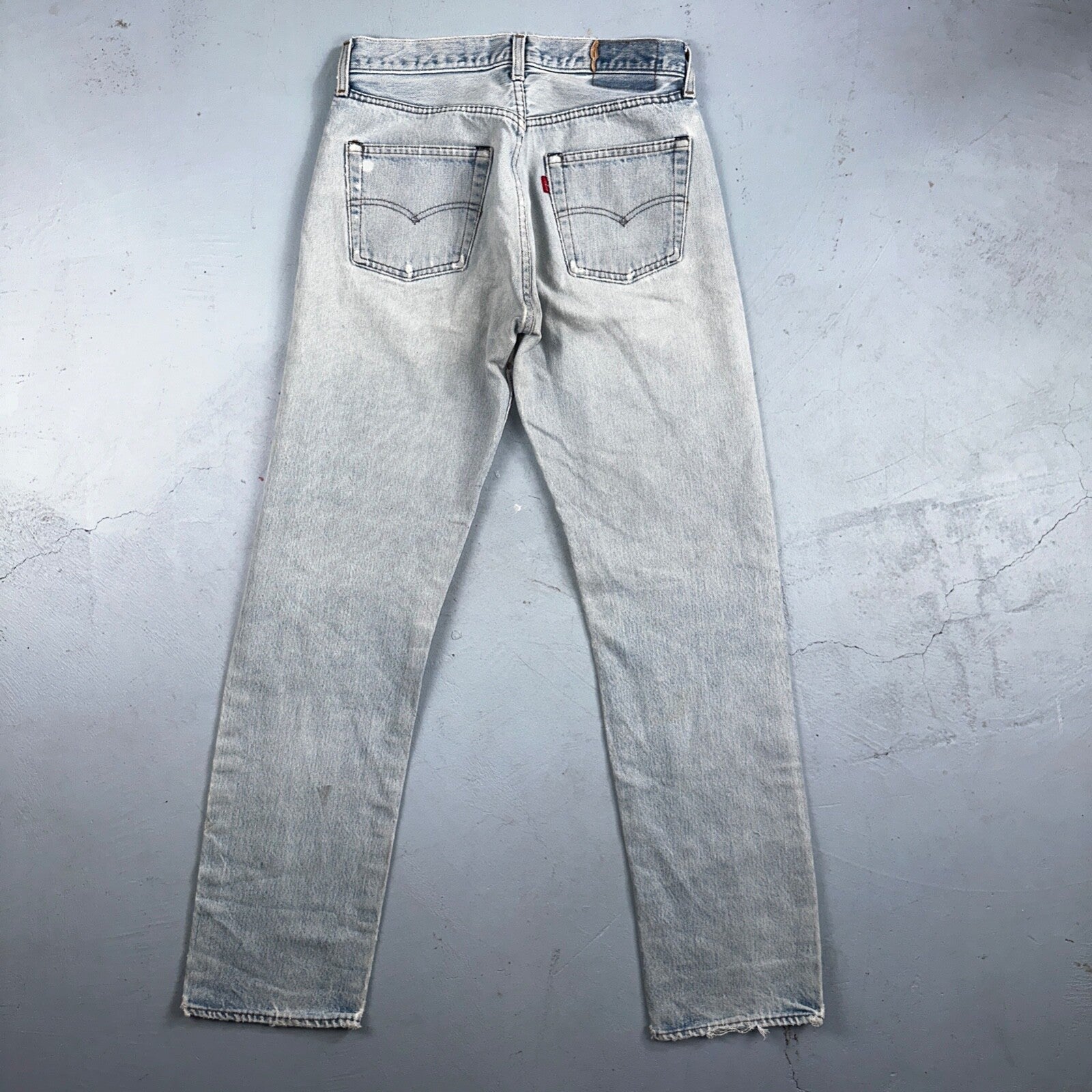 Levis 501 Vintage 80s Redline Selvedge USA XX Jeans Light Wash 66 Act 28x31