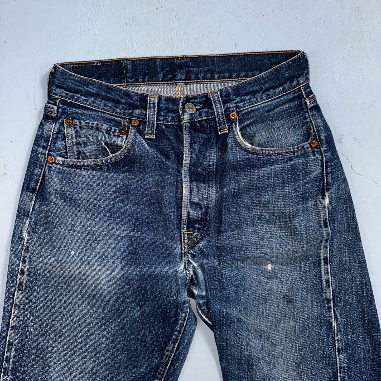 Levis 501 Big E Vintage 60s Redline Selvedge USA XX 1960s Jeans 66 Act 26x27