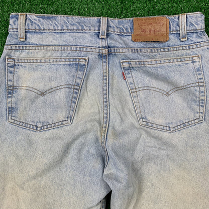 Levis 550 Vintage 90s Tapered Leg XX USA Jeans 34X36 Relaxed Fit Light Act 31x35