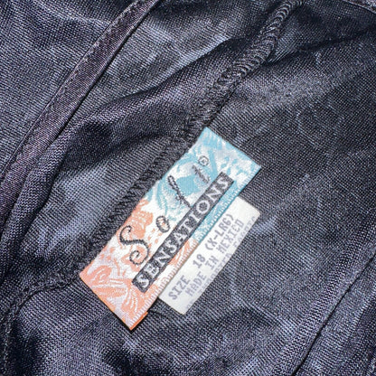 Soft Sensations 80s VTG Women's Lace Trim Satin Mini Slip Lingerie Dress Lot 2