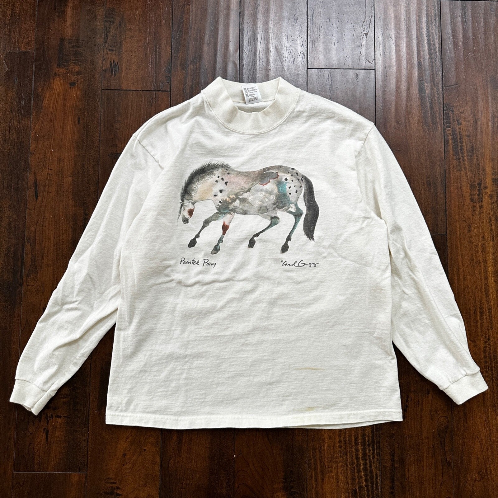 Abstract Painting Of Horse VTG T Shirt Art Rap Music Love Passion Pop Lord Carol