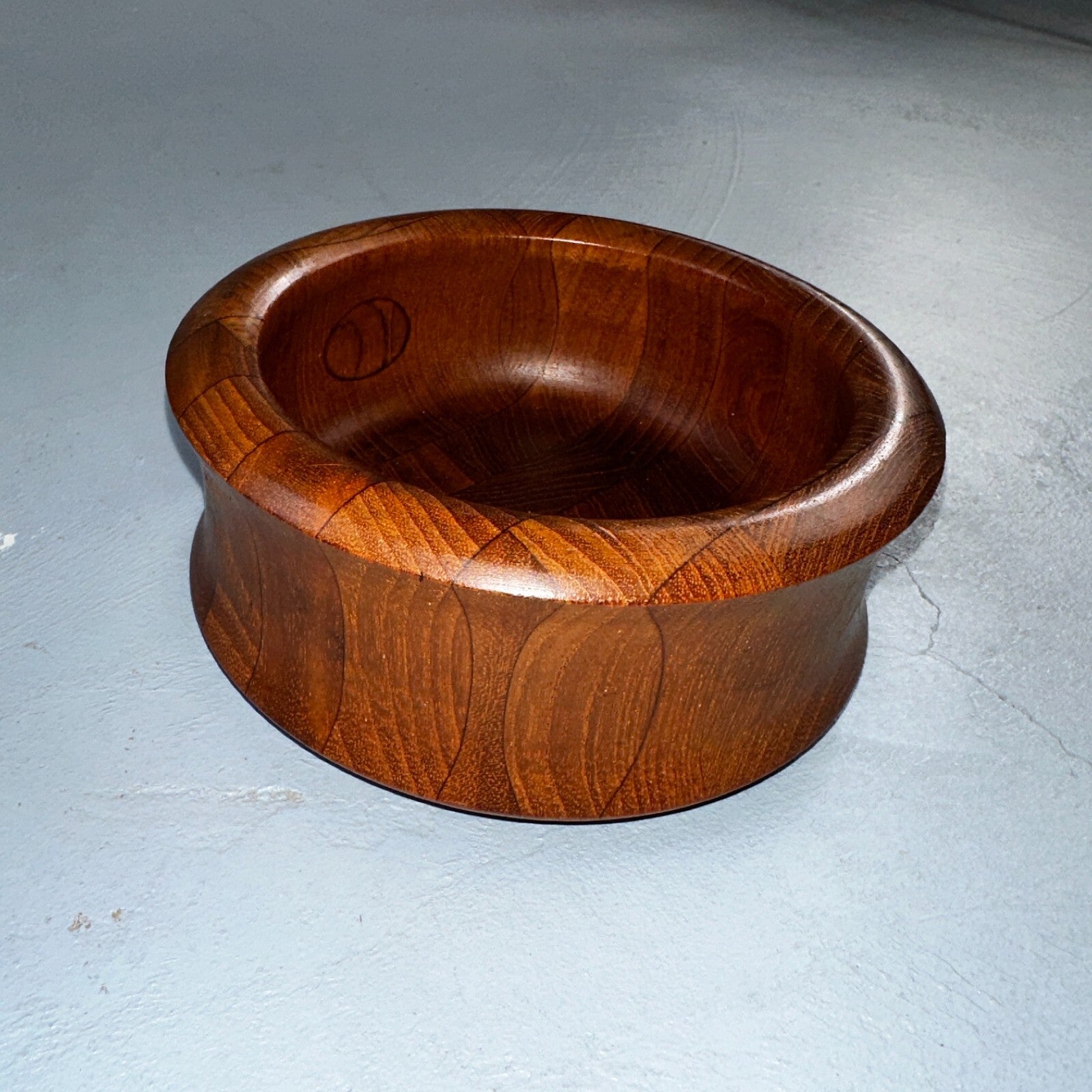 Digsmed Beautiful MCM Design Denmark Teak Wood Bowl Uniform Grain