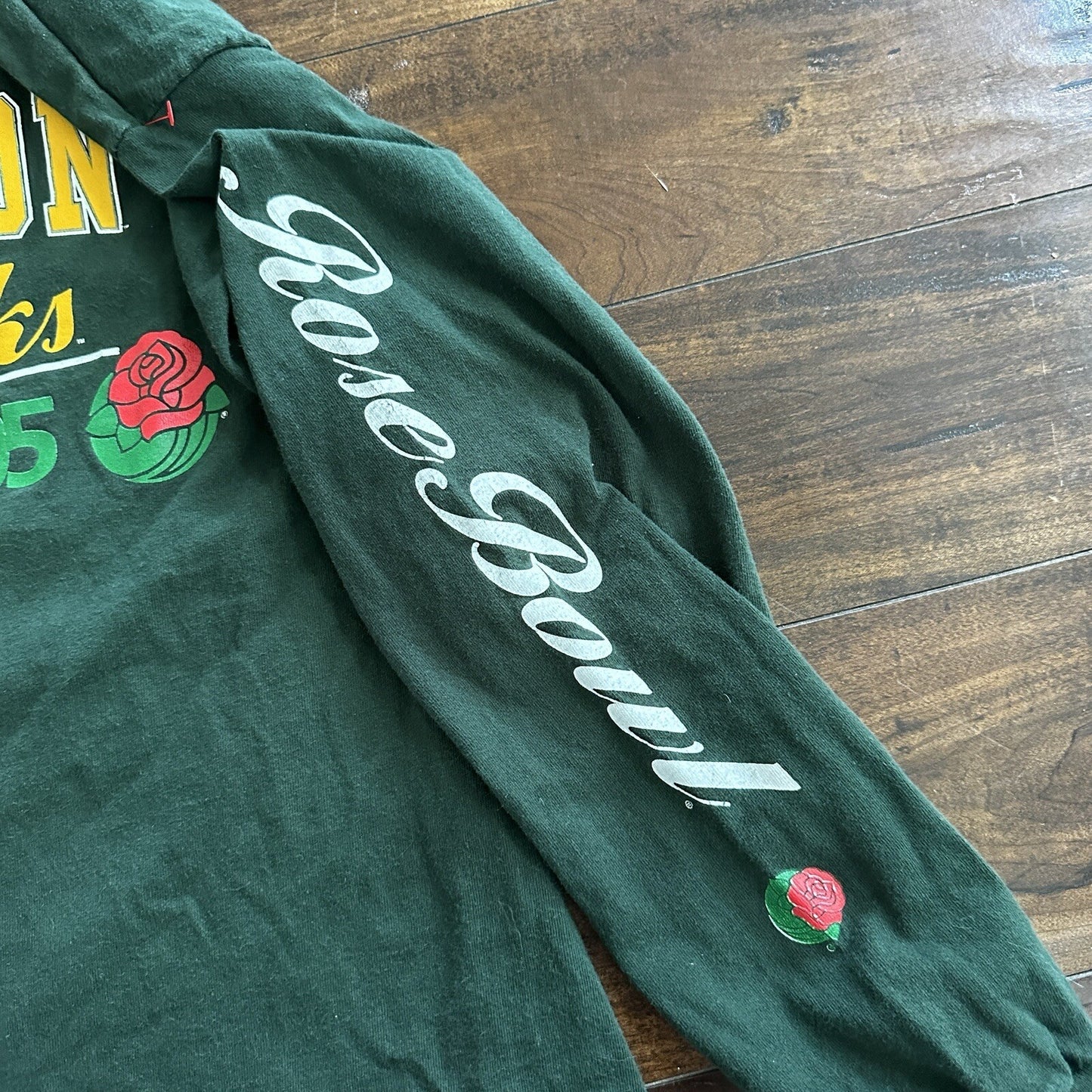 VTG Oregon Ducks Rosebowl 1995 T Shirt California Flea Market 90s Long Sleeve