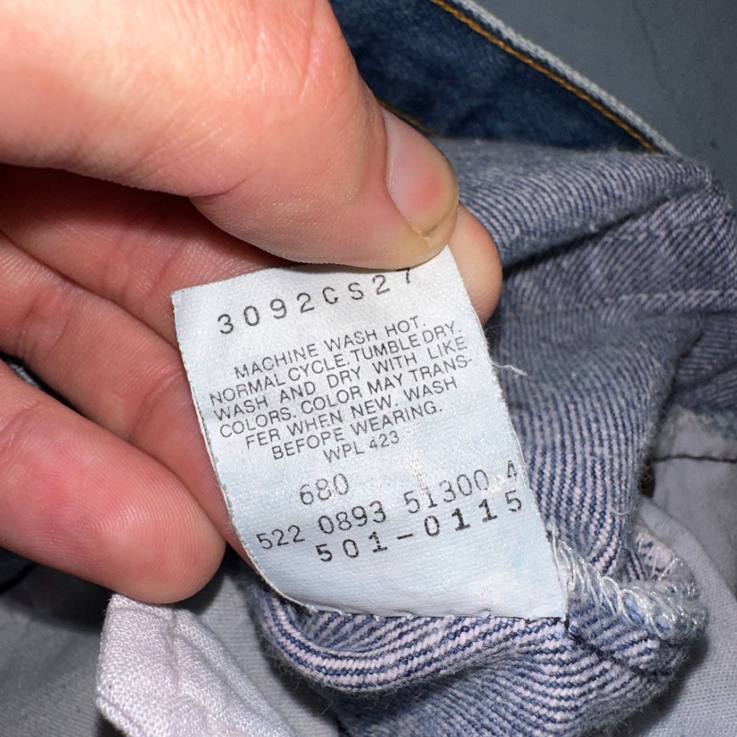 Levis 501 Vintage 80s USA XX Shorts Cut Off Blue Light Wash 32x32 Act 31x6