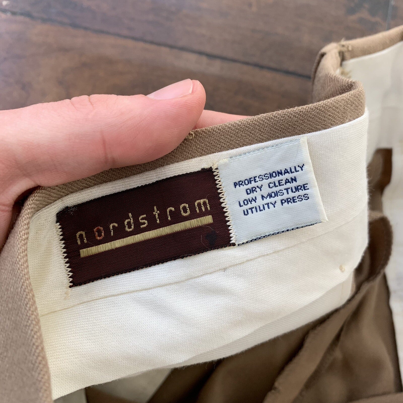 Vintage USA Talon Nordstrom Hunting Field Pants 34x28 Khaki Brown 60s Trouser