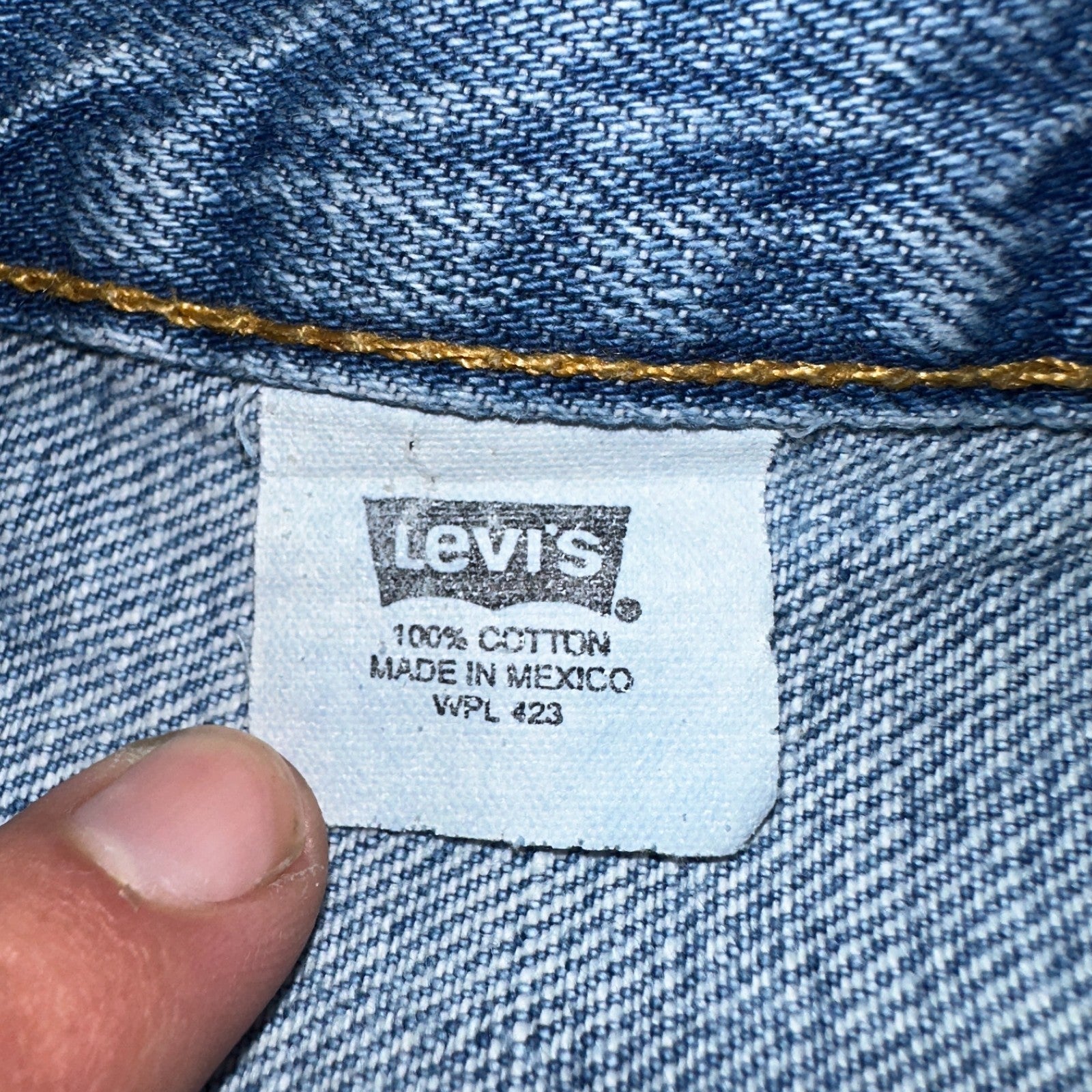 Levis 501 Vintage Y2K 90s XX Straight Leg Jeans Blue Light Wash 38x30 Act 36x30