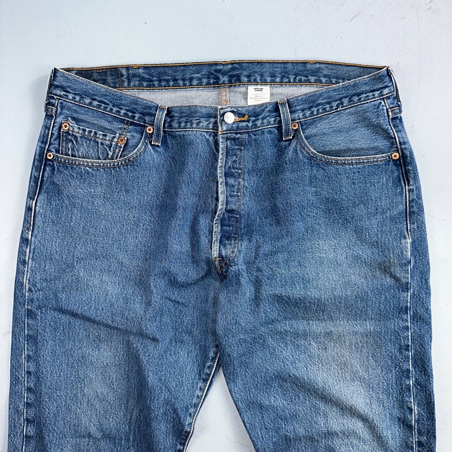 Levis 501 Vintage Y2K XX Straight Leg Jeans Blue Med Wash 42x32 Act 38x28