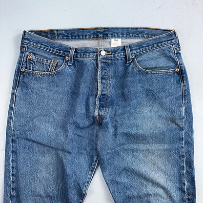 Levis 501 Vintage Y2K XX Straight Leg Jeans Blue Med Wash 42x32 Act 38x28