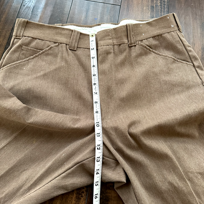 Mens 1950s 1960s Sears Pleated Dress Slacks 35x30 50s 60s Vtg Pants Fleck